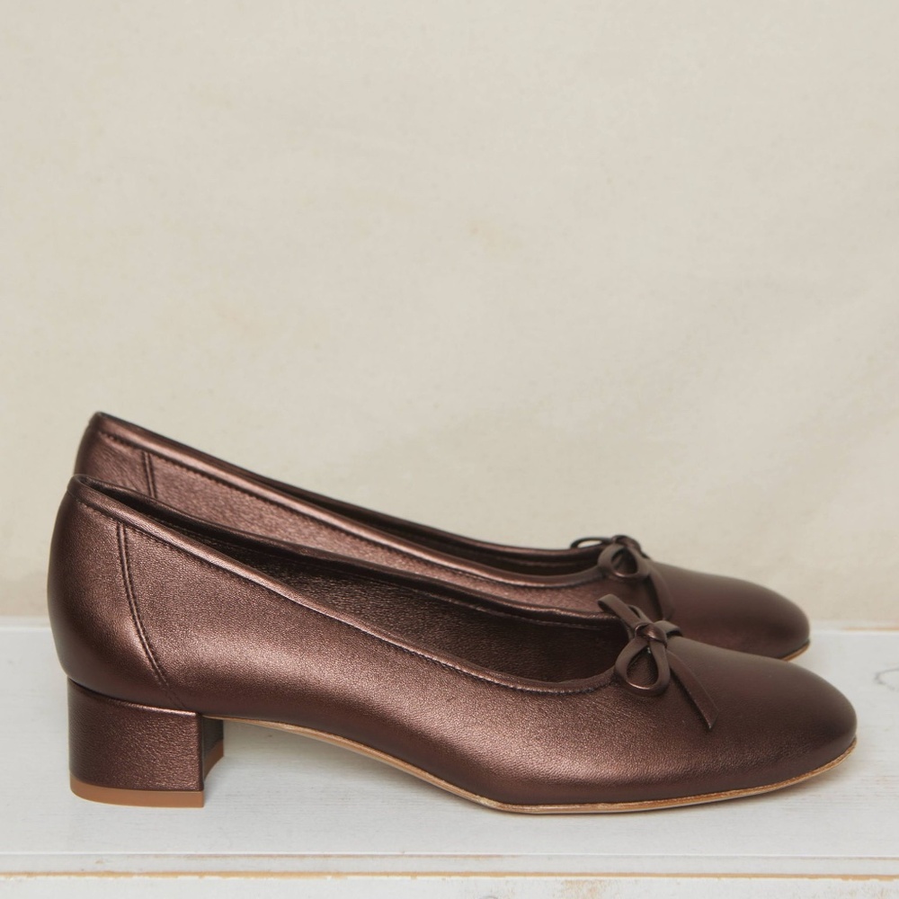 Pedro Garcia Kris Ballet heel dorite lamé